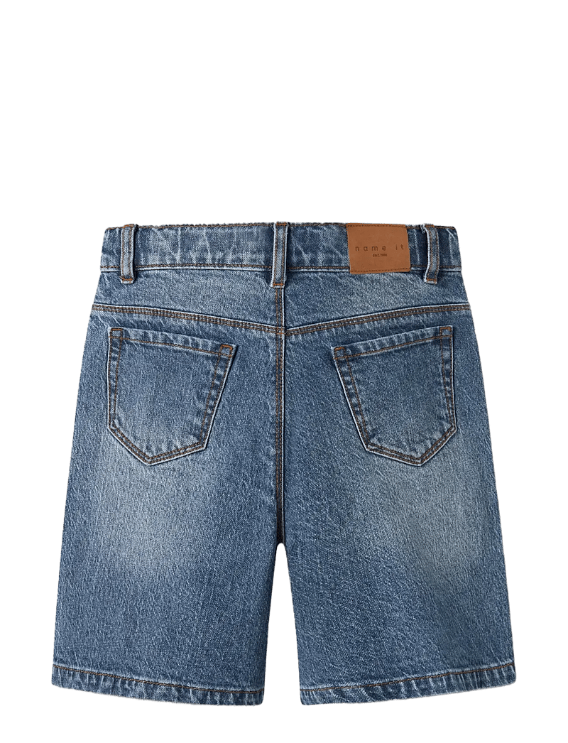name it - NKFROSE HW LONG DNM SHORTS 1160-TK - jeansshorts - medium blue denim - 1