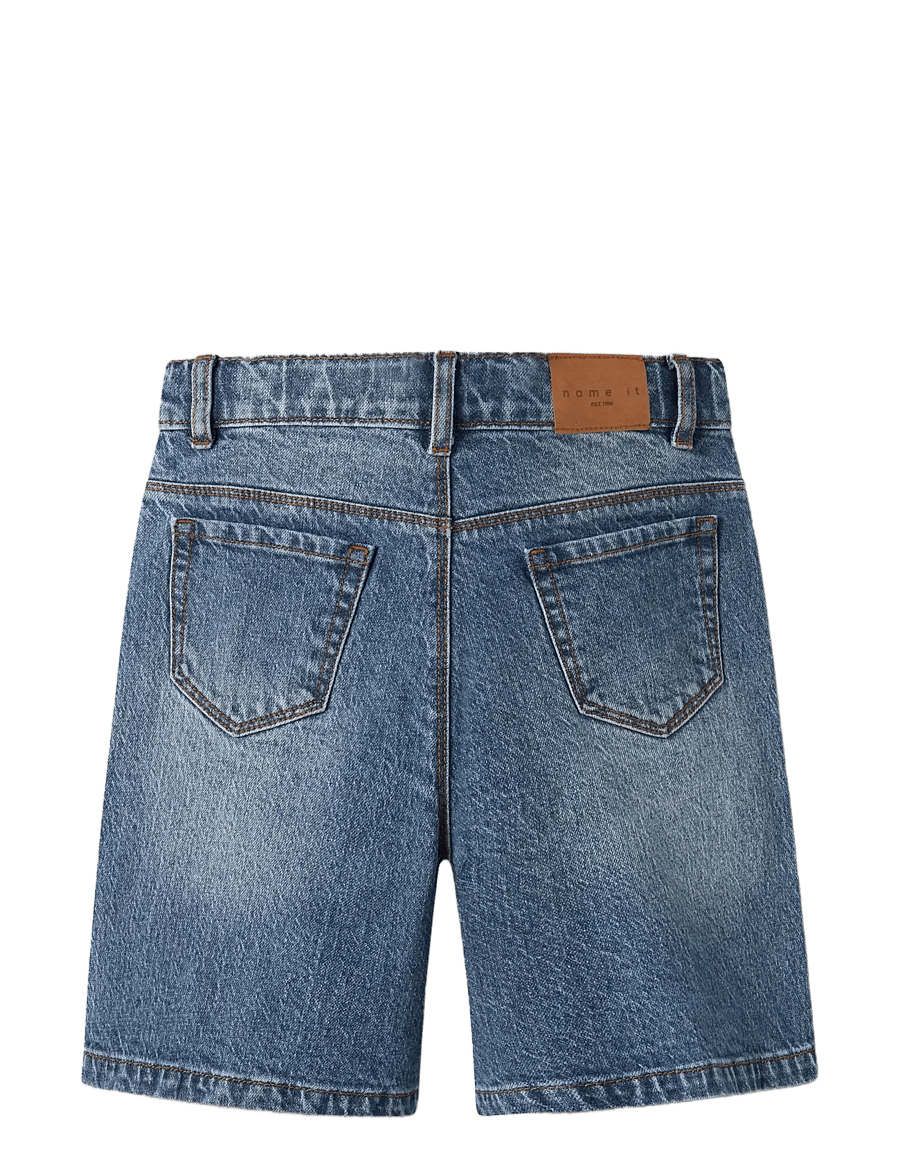 name it - NKFROSE HW LONG DNM SHORTS 1160-TK - denimshorts - medium blue denim - 1