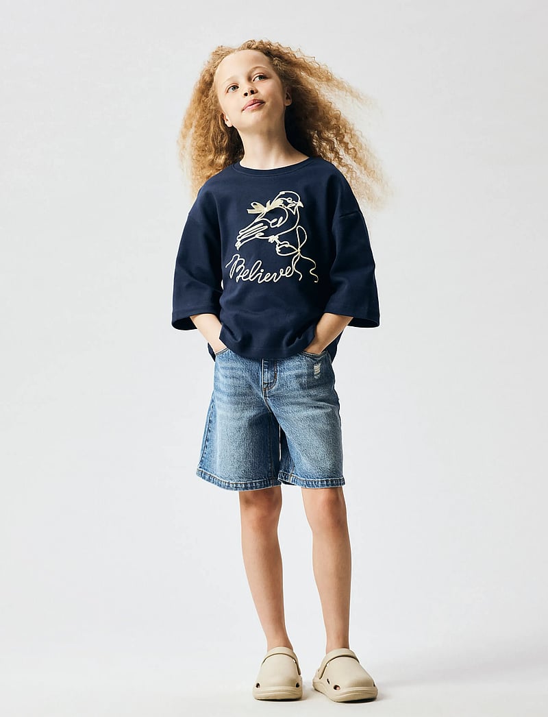 name it - NKFROSE HW LONG DNM SHORTS 1160-TK - jeansshorts - medium blue denim - 3