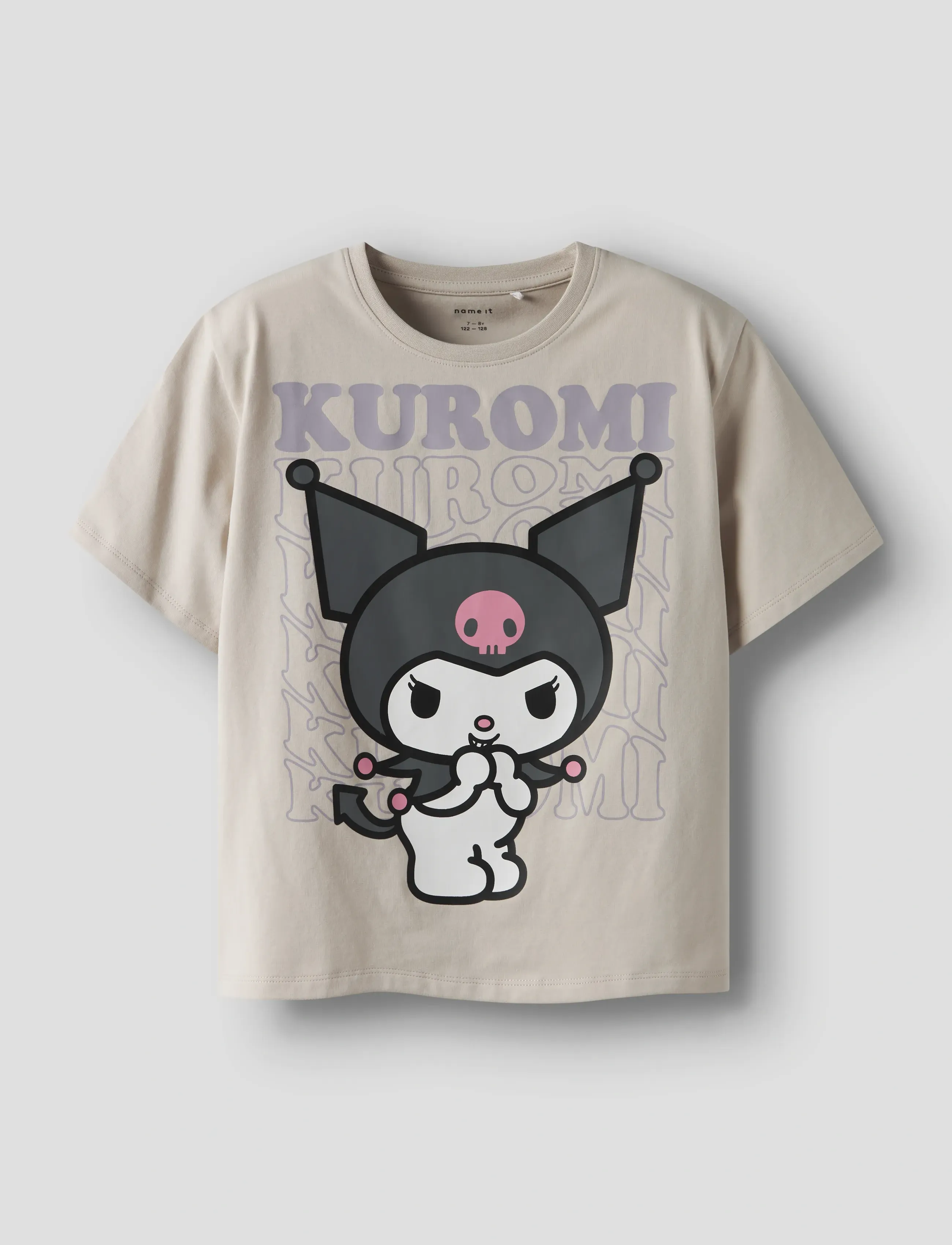 name it NKFDYKRA KUROMI SS NREG TOP NOOS SKY - Overdeler - PUMICE STONE / cream