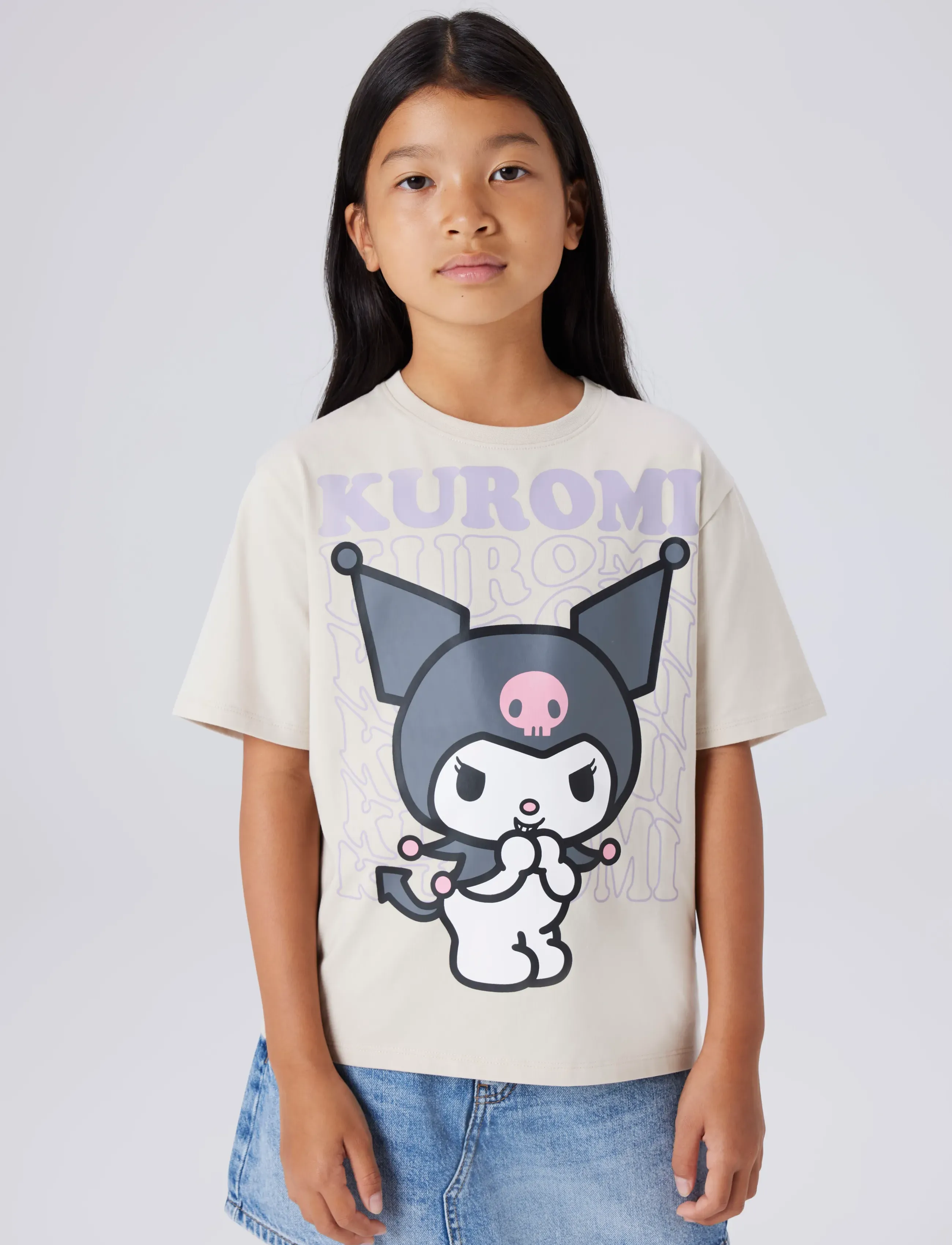 name it - NKFDYKRA KUROMI SS NREG TOP NOOS SKY - kurzärmelige - pumice stone - 4