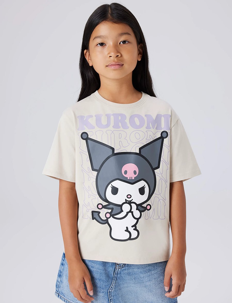 name it - NKFDYKRA KUROMI SS NREG TOP NOOS SKY - kurzärmelige - pumice stone - 4