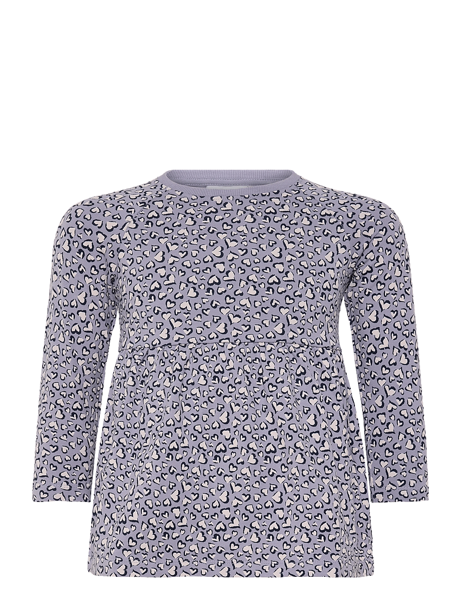 name it - NMFBEARTA LS SWEAT DRESS UNB - langärmelige babykleider - lavender gray - 0