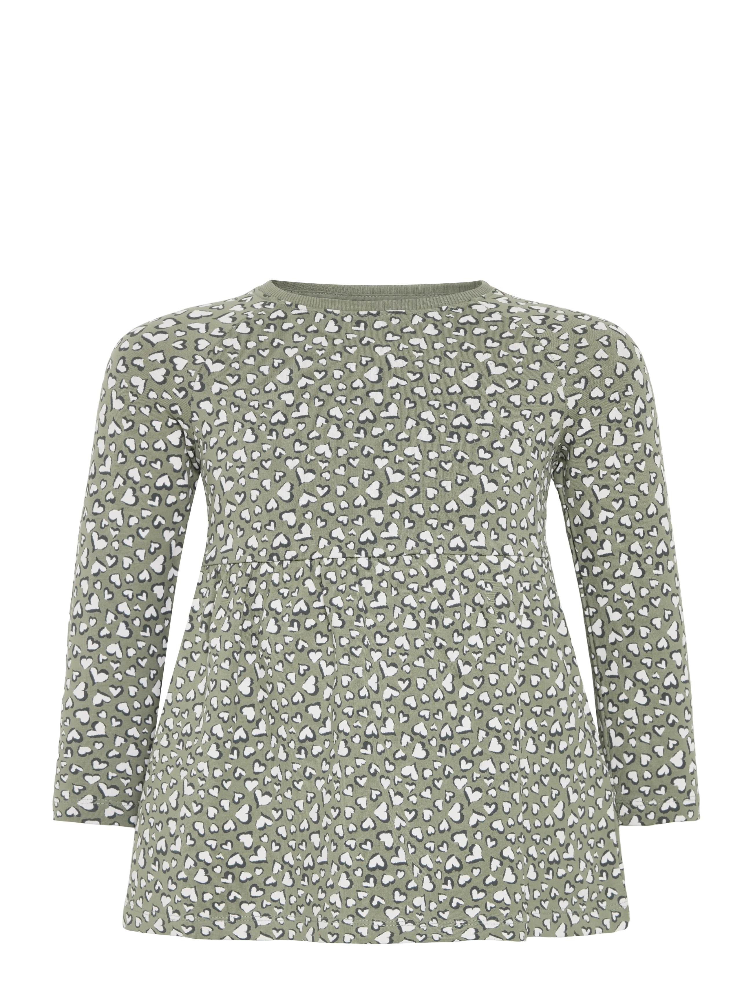 NAME IT Nmfbearta Ls Sweat Kleid Unb Khaki - 80 - Kinder