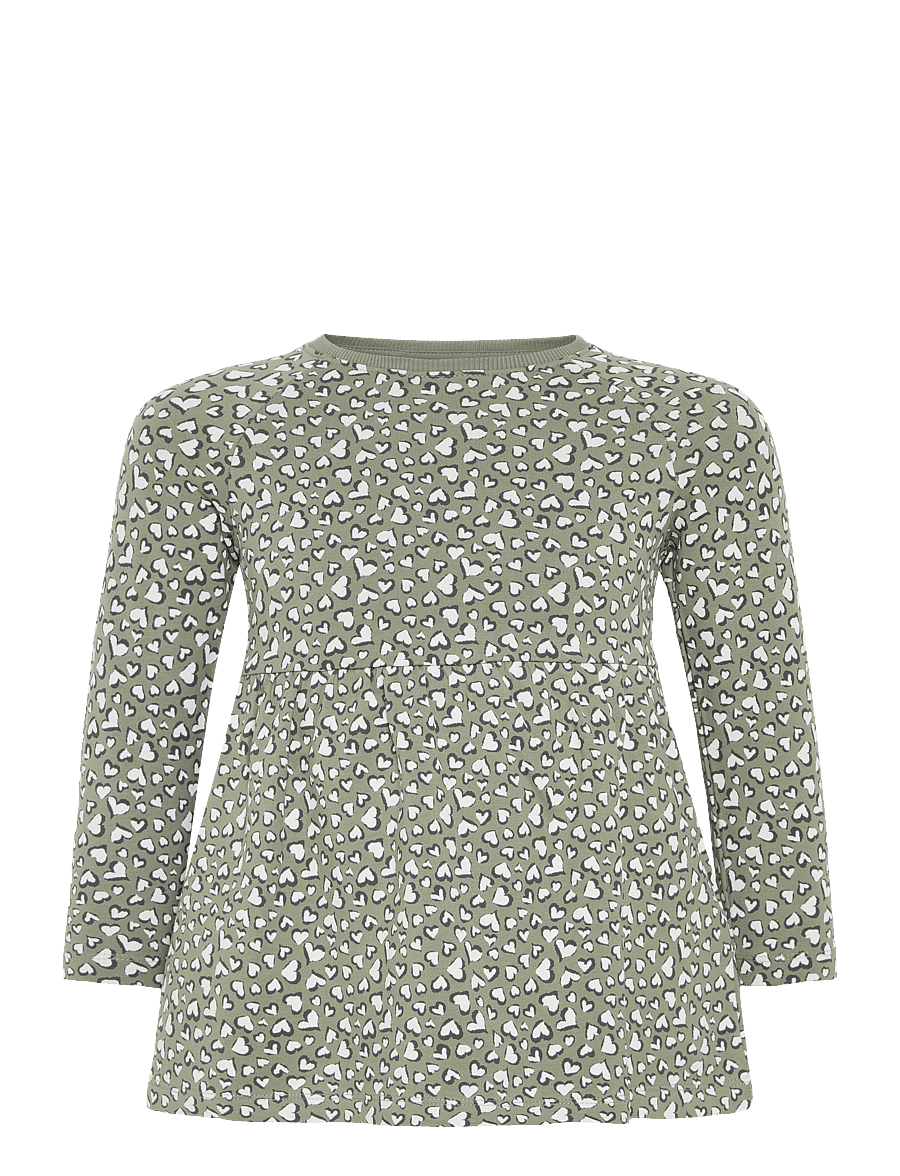 name it - NMFBEARTA LS SWEAT DRESS UNB - langærmede babykjoler - shadow - 0