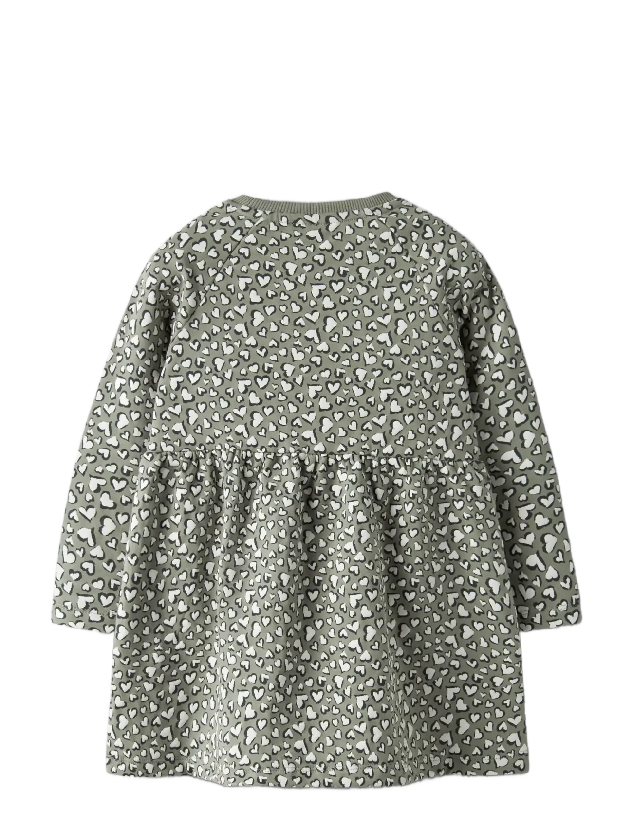 name it - NMFBEARTA LS SWEAT DRESS UNB - mazuļu kleitas ar garām piedurknēm - shadow - 1
