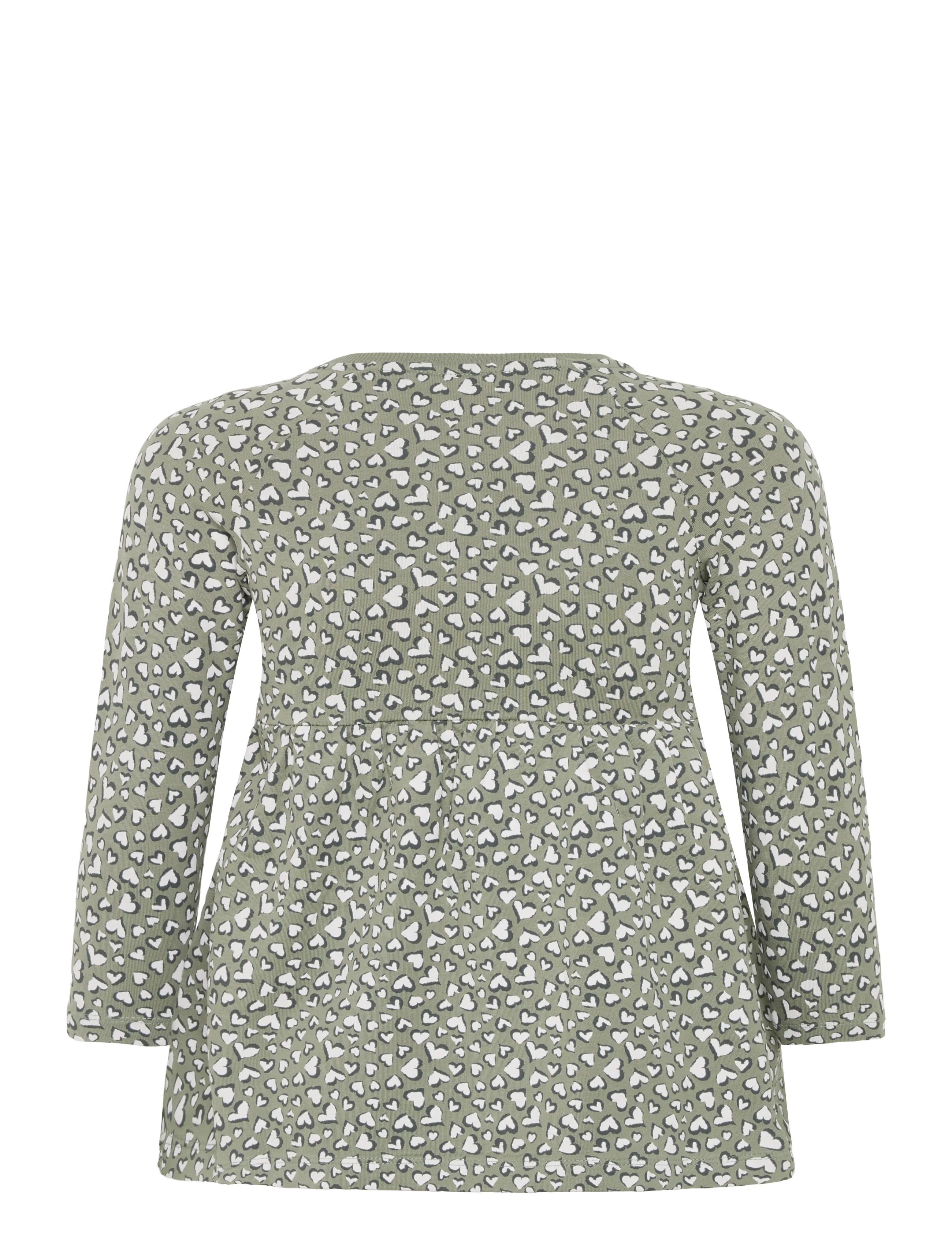name it - NMFBEARTA LS SWEAT DRESS UNB - långärmade babyklänningar - shadow - 1