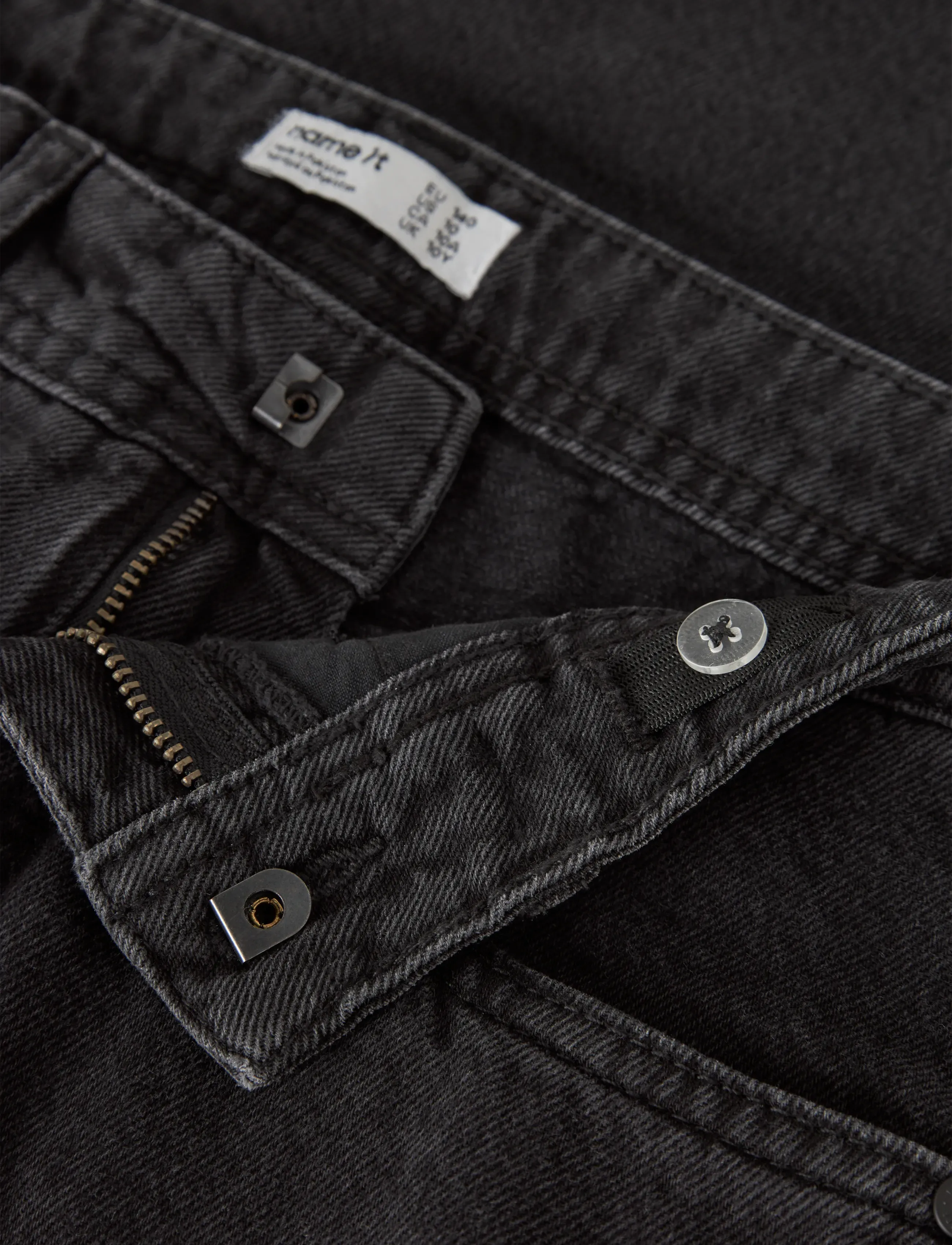 name it - NKMBEN SKATER JEANS 5900-RM NOOS - brede jeans - black denim - 5