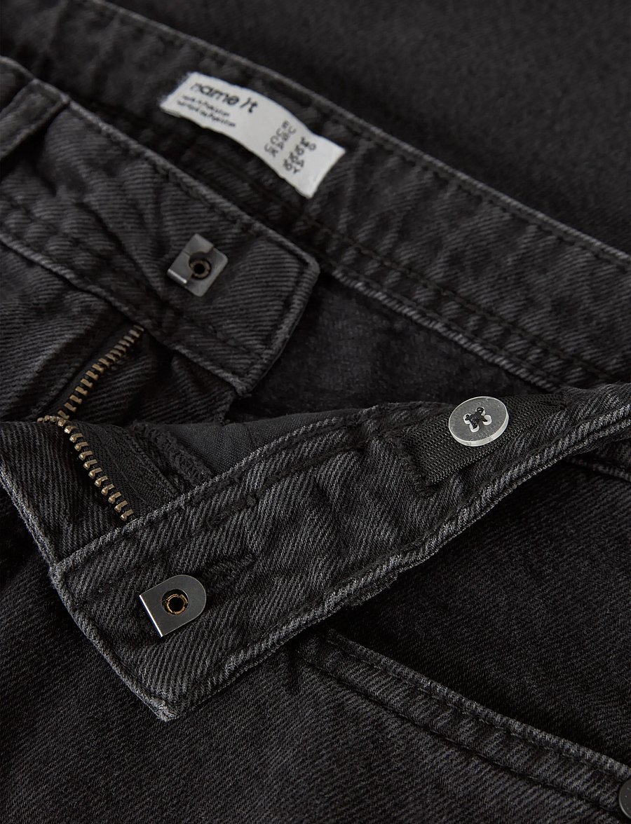 name it - NKMBEN SKATER JEANS 5900-RM NOOS - hosen mit weitem bein - black denim - 5