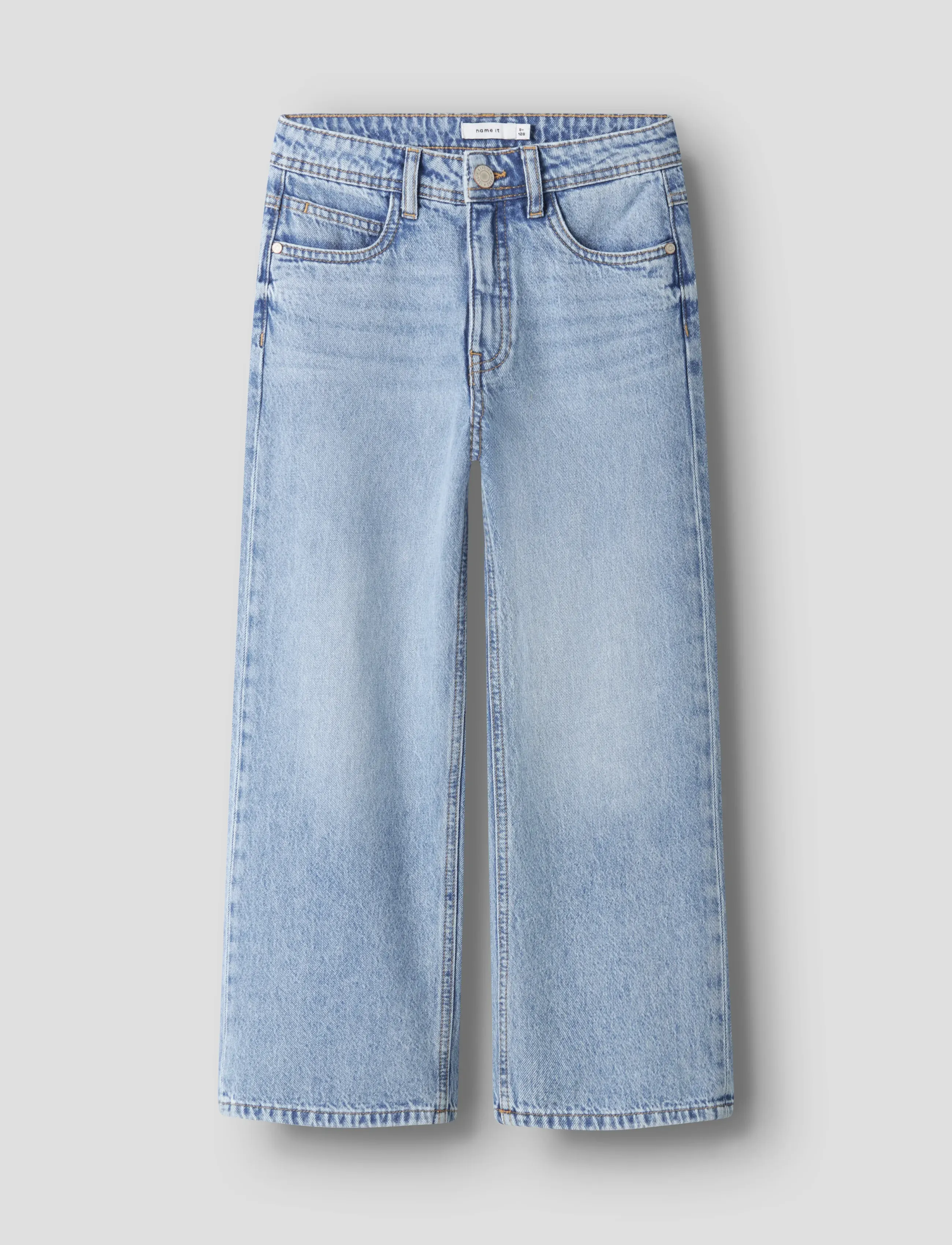 name it Nkmben Skater Jeans 5900-Rm Noos, Børn, Højtaljede Skater Jeans, Blå, Str: 128