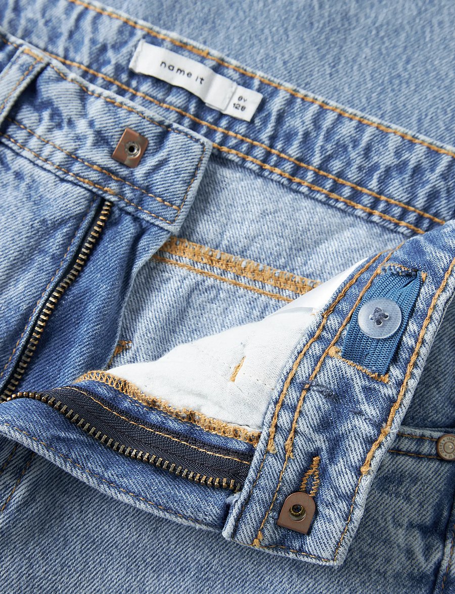 name it - NKMBEN SKATER JEANS 5900-RM NOOS - hosen mit weitem bein - light blue denim - 4