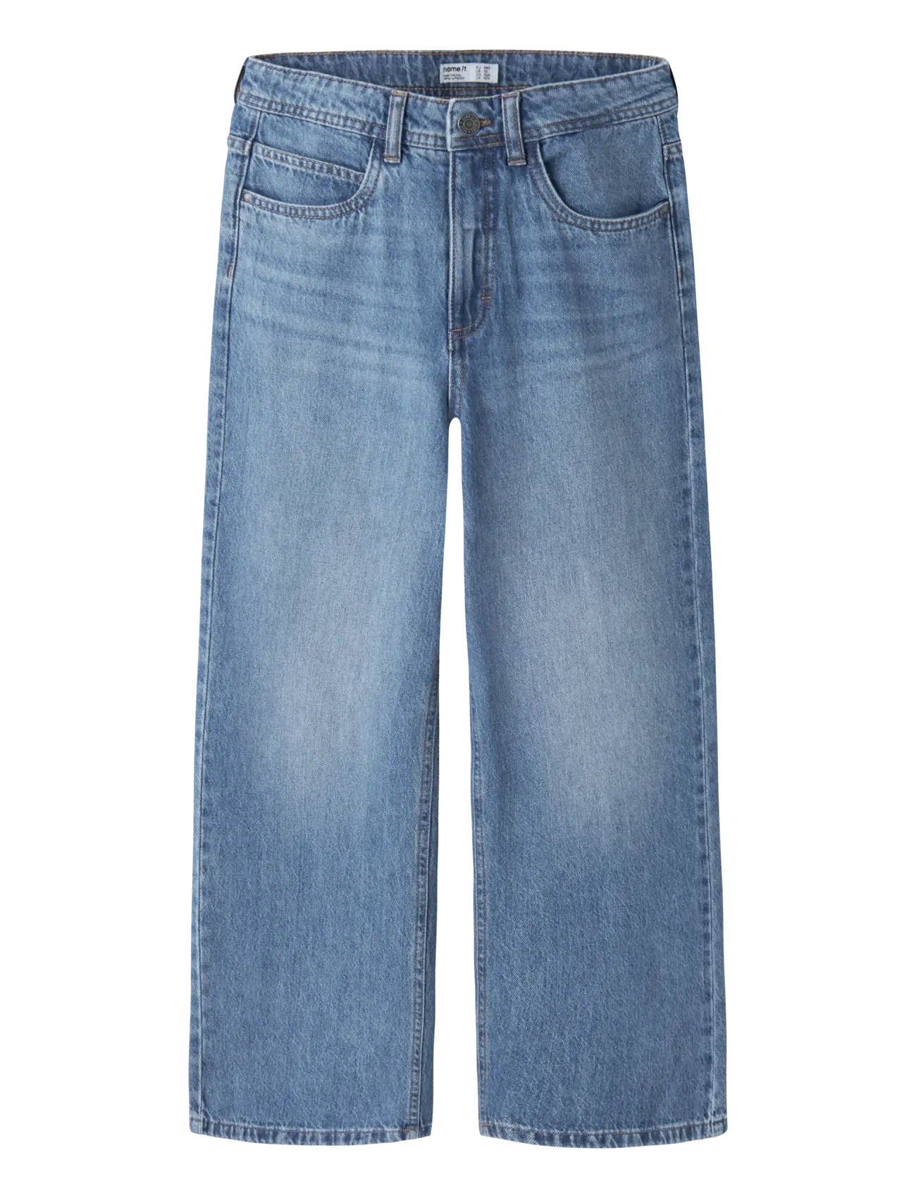 name it Nkmben Skater Jeans 5900-Rm Noos, Børn, Højtaljede Skater Jeans, Blå, Str: 164