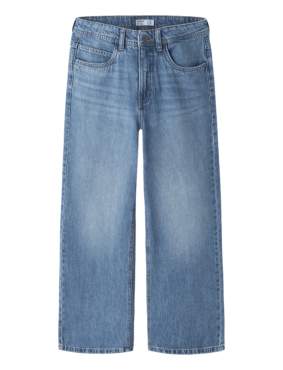 name it - NKMBEN SKATER JEANS 5900-RM NOOS - hosen mit weitem bein - medium blue denim - 0