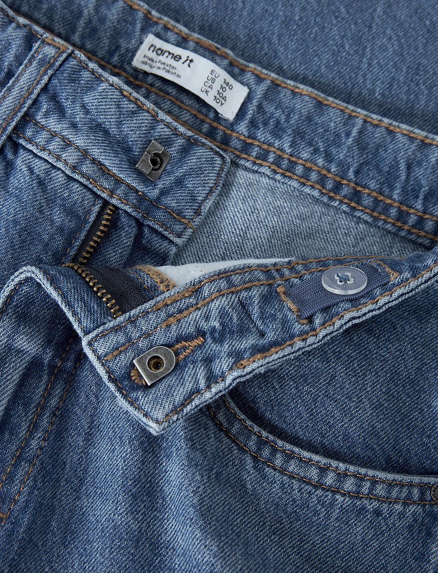 name it - NKMBEN SKATER JEANS 5900-RM NOOS - hosen mit weitem bein - medium blue denim - 5