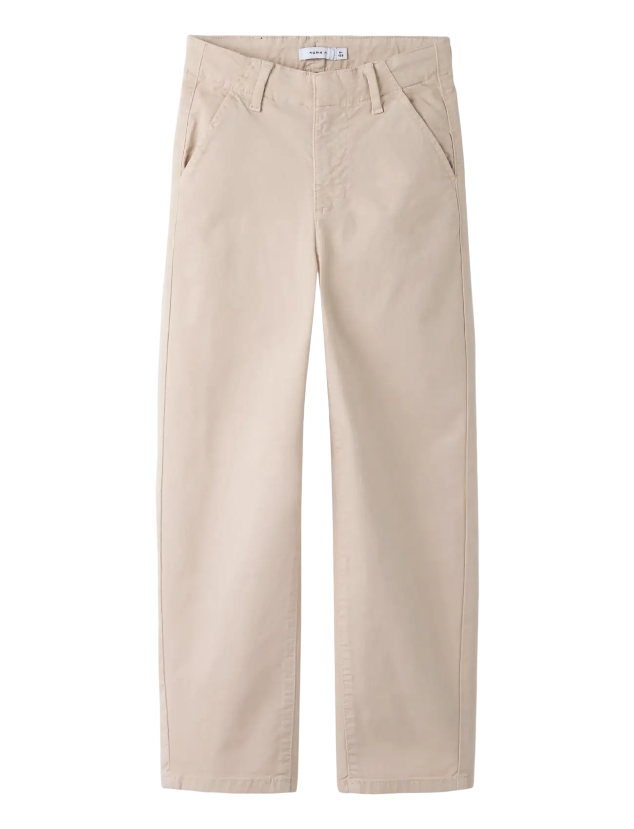 name it NKMBEN TWIST TWI PANT 5150-FG F - Vêtements - CHATEAU GRAY / cream