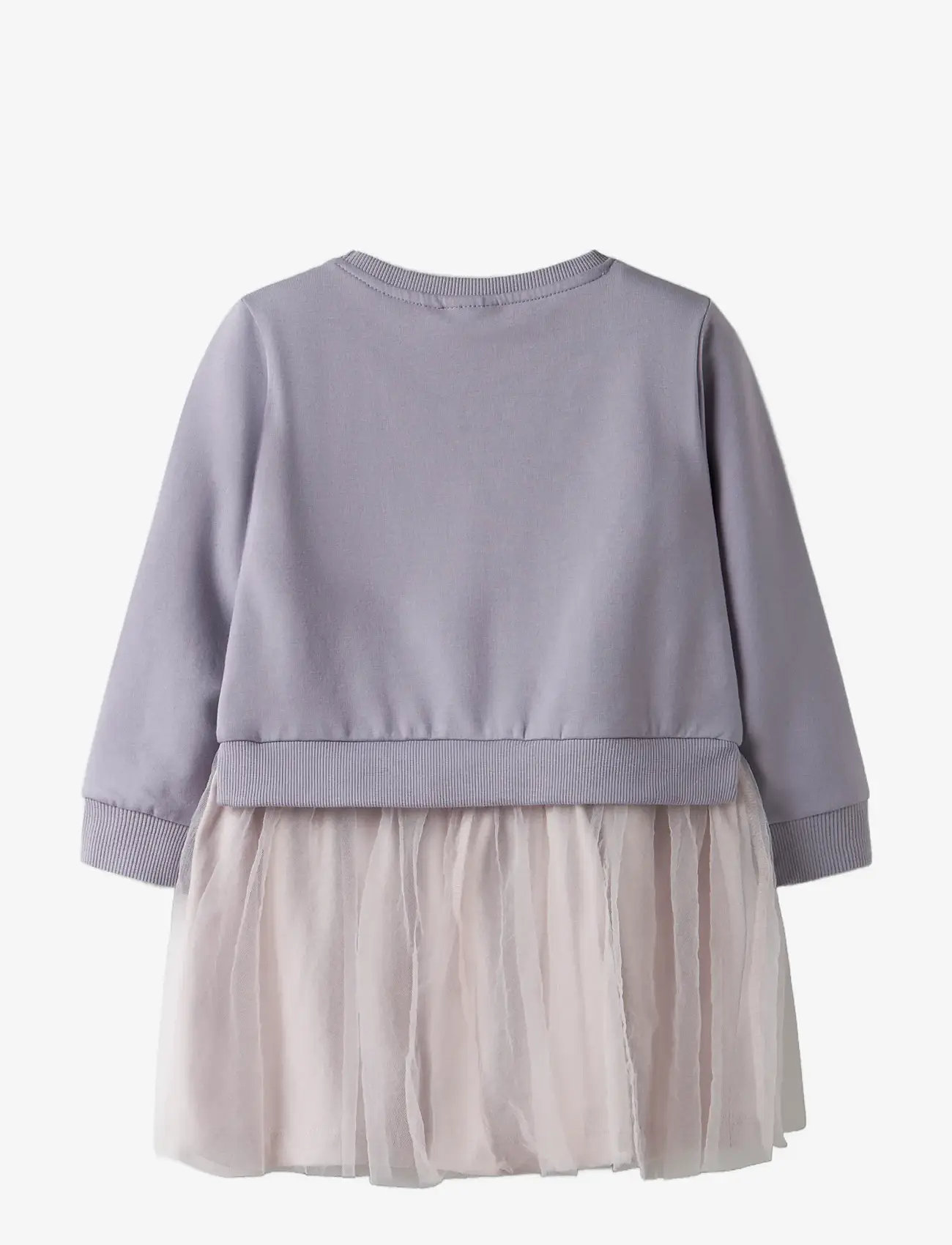name it - NMFBIANJA SWEAT DRESS BRU - pikkade varrukatega vabaaja kleidid - lavender gray - 1