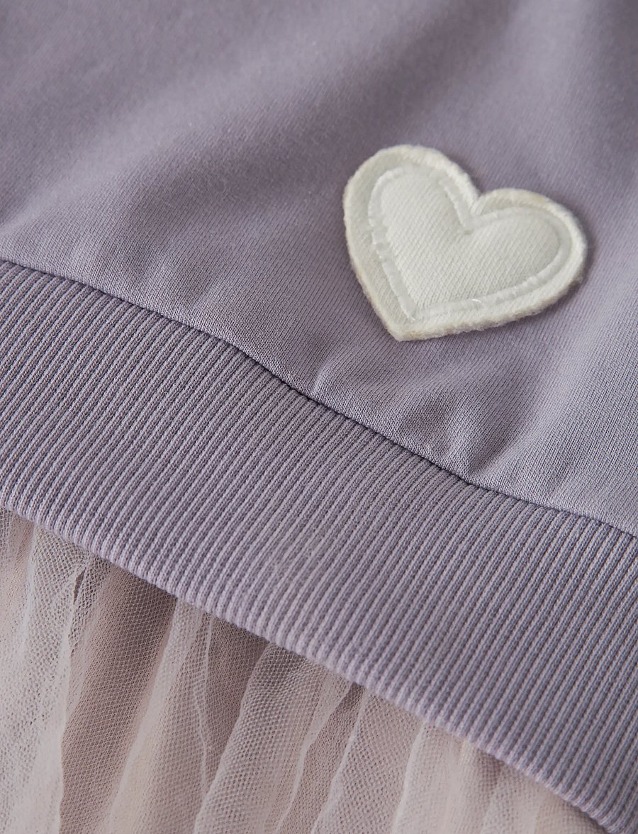 name it - NMFBIANJA SWEAT DRESS BRU - langærmede hverdagskjoler - lavender gray - 2