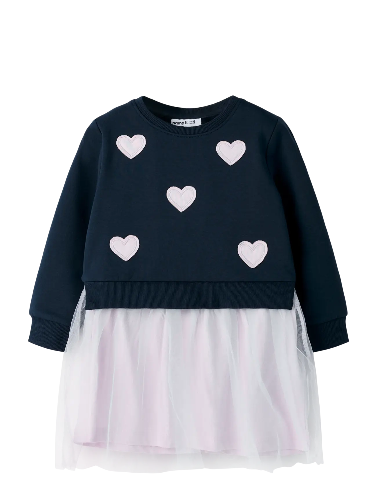 name it NMFBIANJA SWEAT DRESS BRU - Kjoler & nederdele - NAVY BLAZER / navy