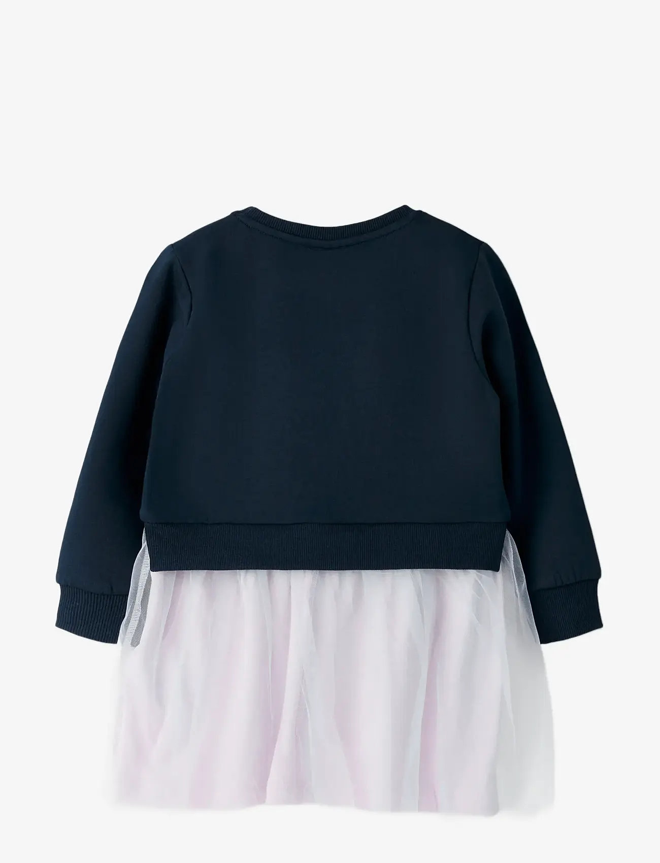 name it - NMFBIANJA SWEAT DRESS BRU - långärmade vardagsklänningar - navy blazer - 2