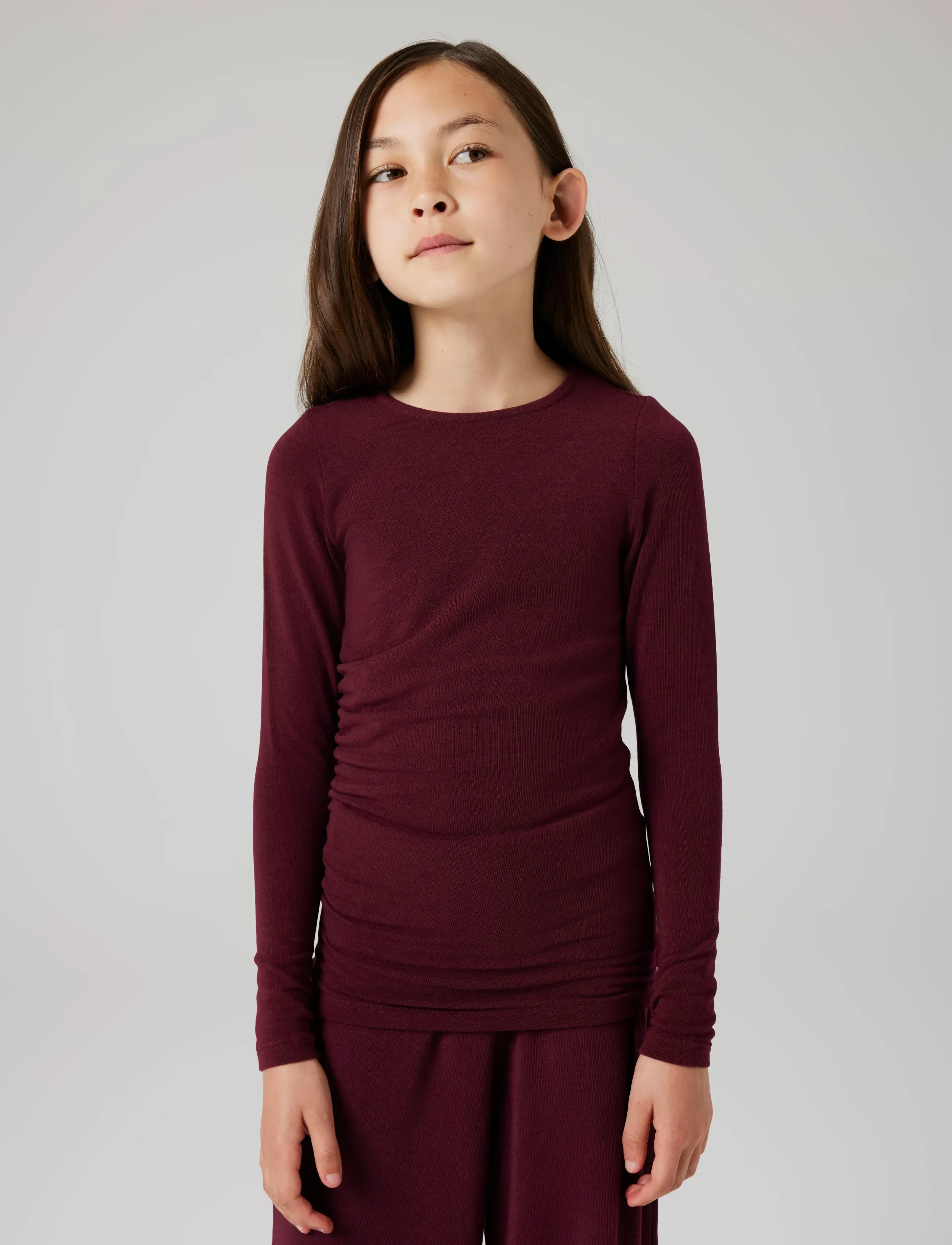 name it - NKFKENDRA LS XSL TOP - langärmelig - windsor wine - 4