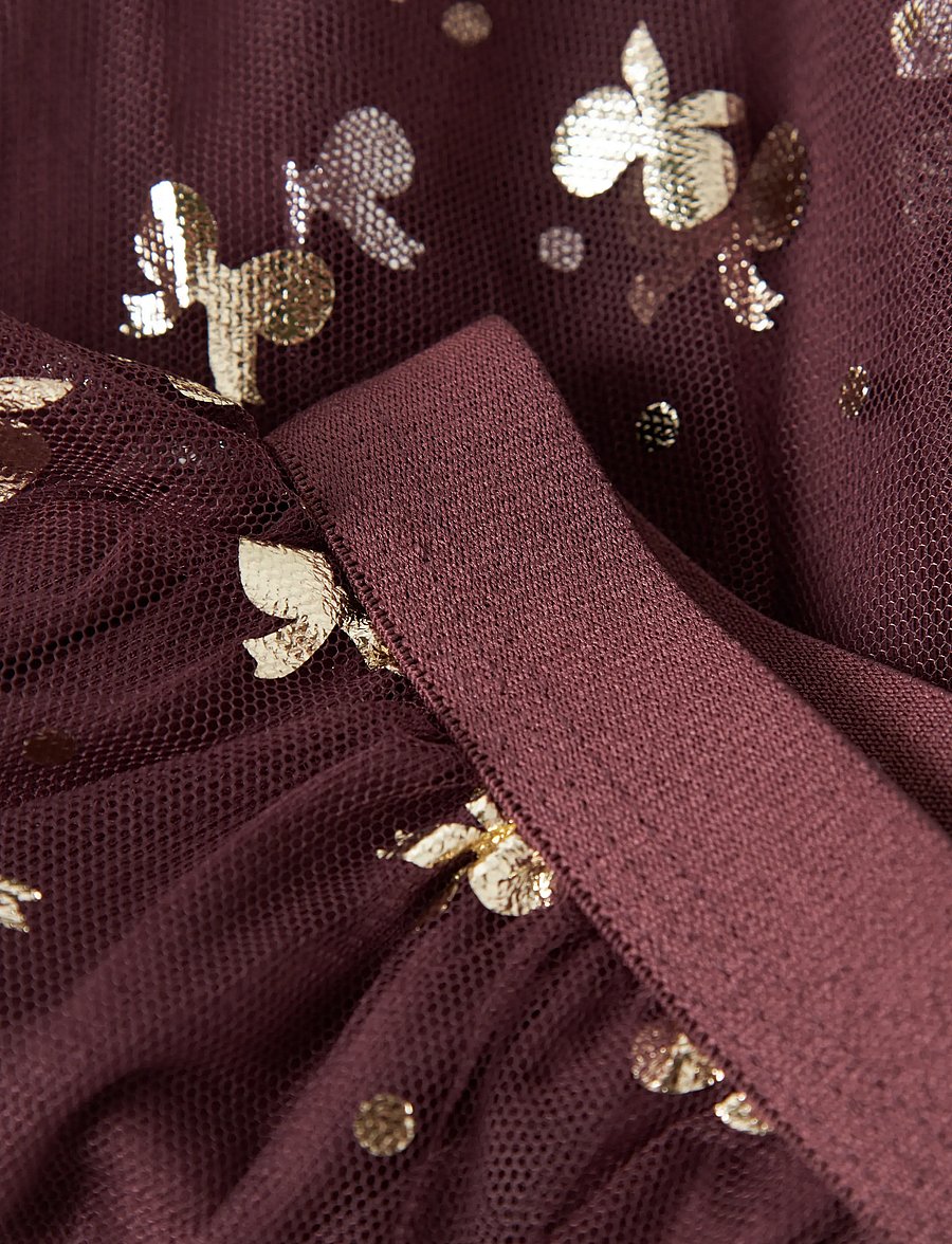 name it - NMFROSALLY TULLE SKIRT - tüllseelikud - catawba grape - 1