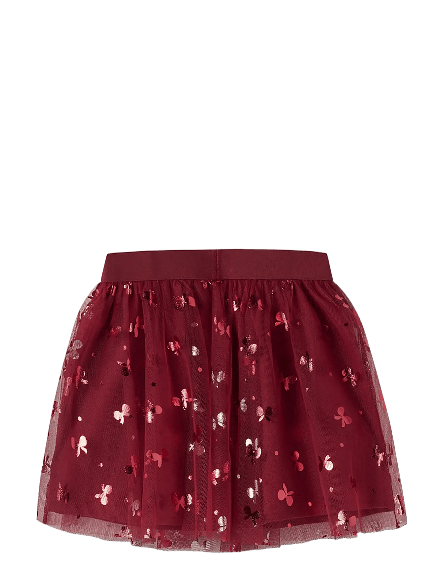 name it - NMFROSALLY TULLE SKIRT - tüllseelikud - red dahlia - 1