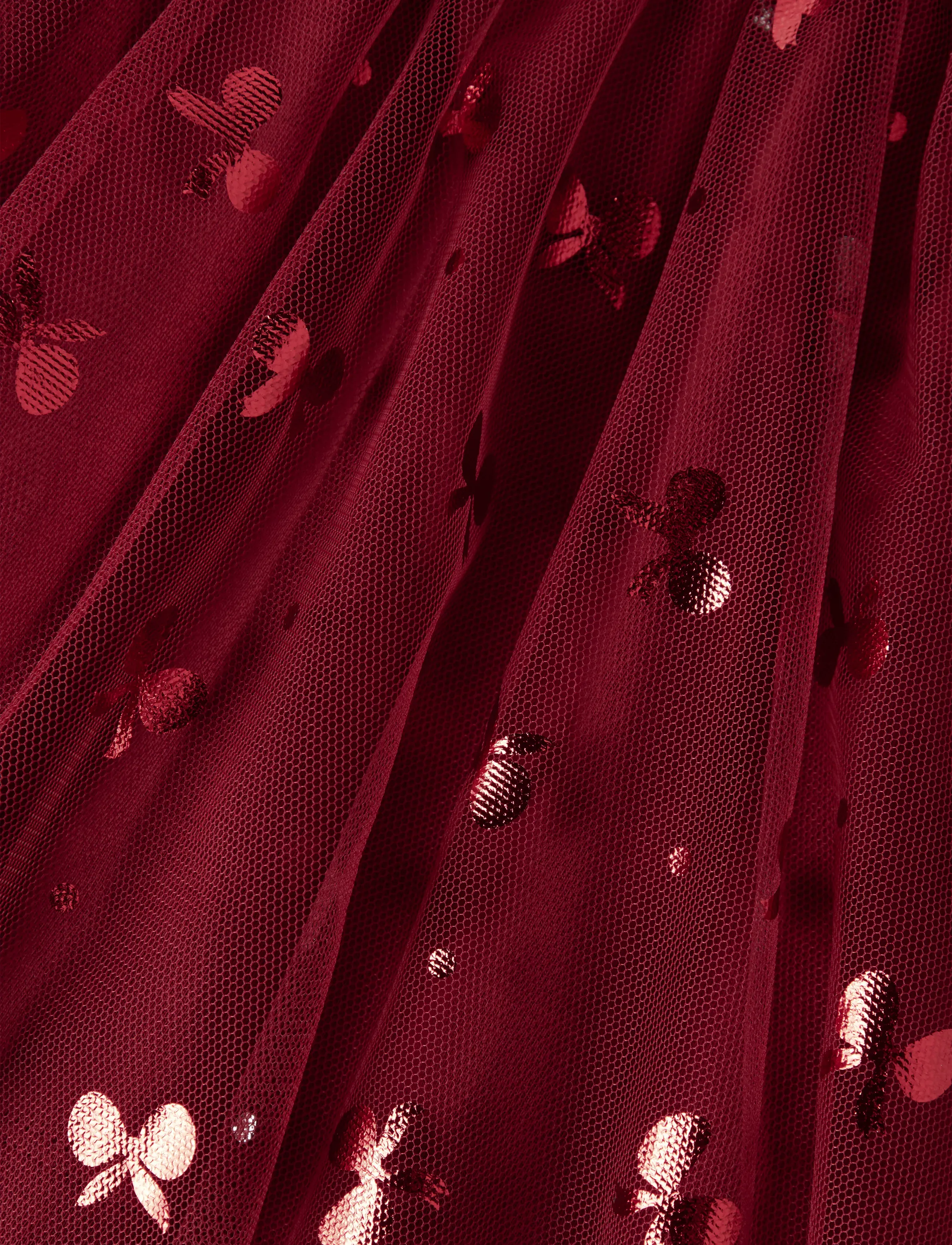 name it - NMFROSALLY TULLE SKIRT - tüllseelikud - red dahlia - 2