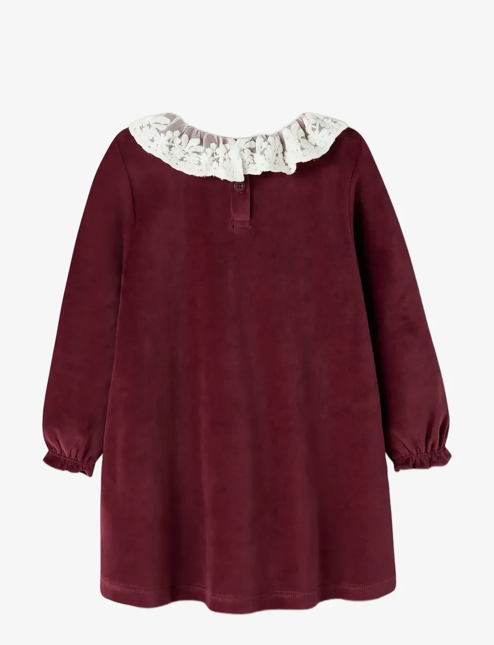 name it - NMFROXY LS VEL DRESS - langärmelige babykleider - burgundy - 2