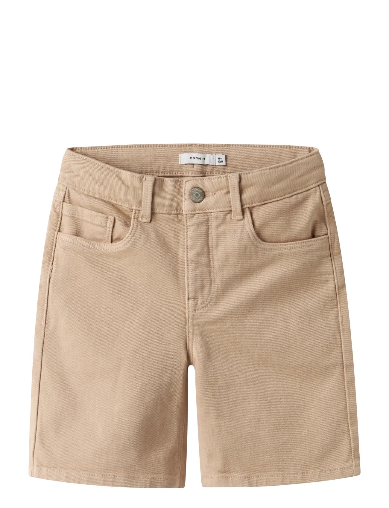 name it NKMRYAN STRAIGHT TWI SHORTS 1081-BK NOOS - Barn 98-134 - IRISH CREAM / beige
