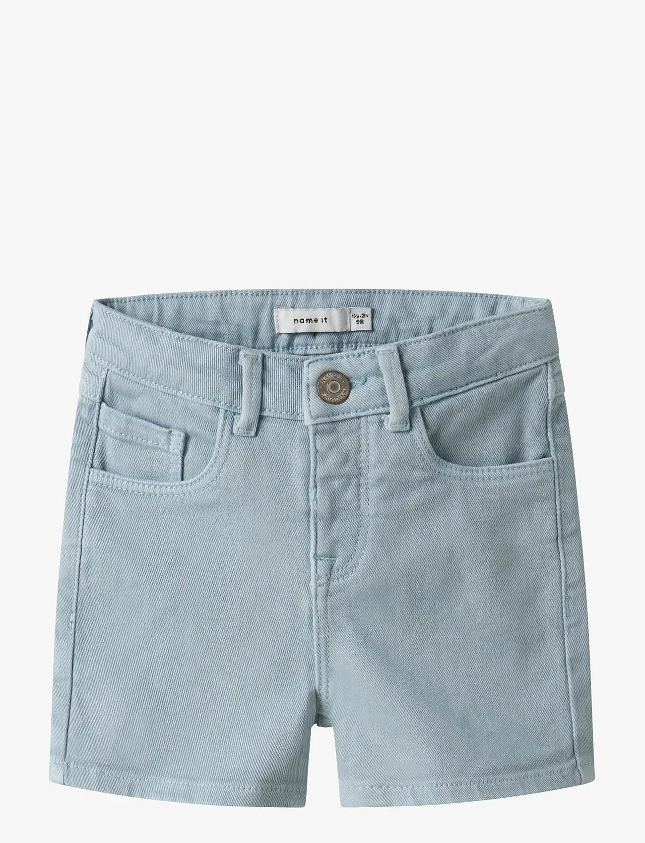 name it - NMMRYAN STRAIGHT TWILL SHORTS 1081-BK TB - lühikesed teksapüksid - blue fog - 0