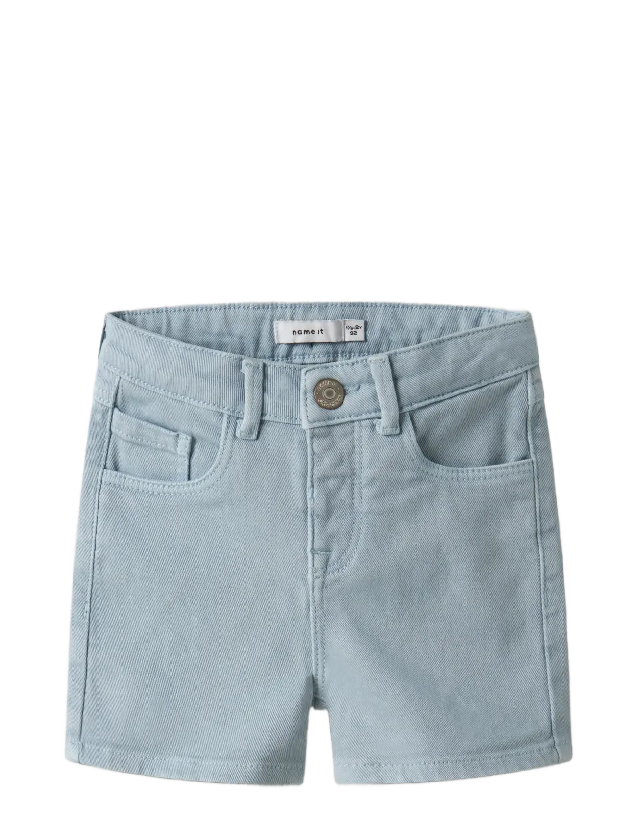name it - NMMRYAN STRAIGHT TWILL SHORTS 1081-BK TB - denimshorts - blue fog - 2