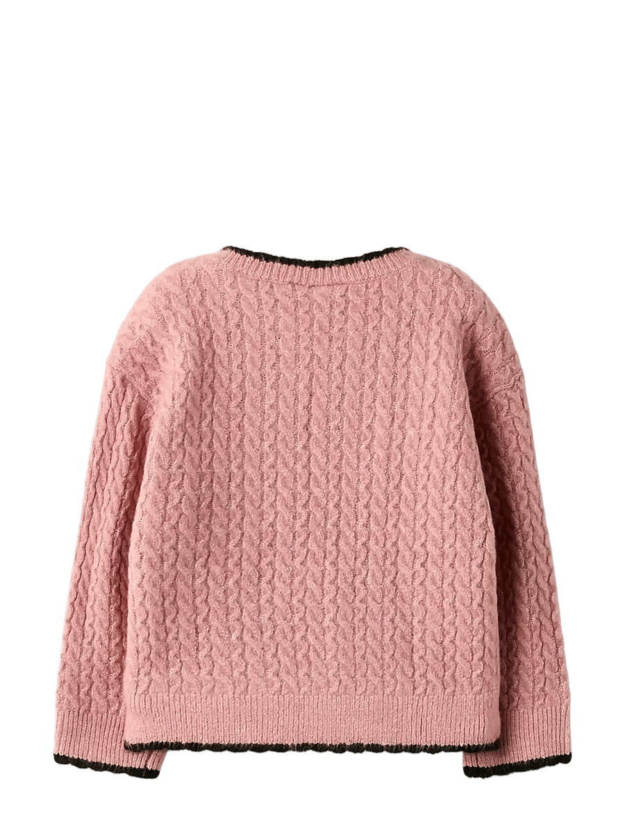 name it - NMFKIRSTEN LS KNIT - džemperi - bleached mauve - 1