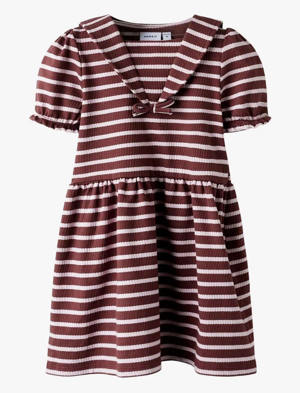 name it - NMFKATTIE SS DRESS - kortärmade vardagsklänningar - bleached mauve - 0