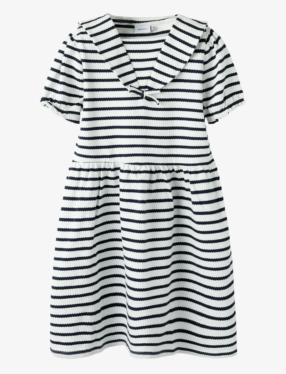 name it - NMFKATTIE SS DRESS - kortärmade vardagsklänningar - cloud dancer - 0