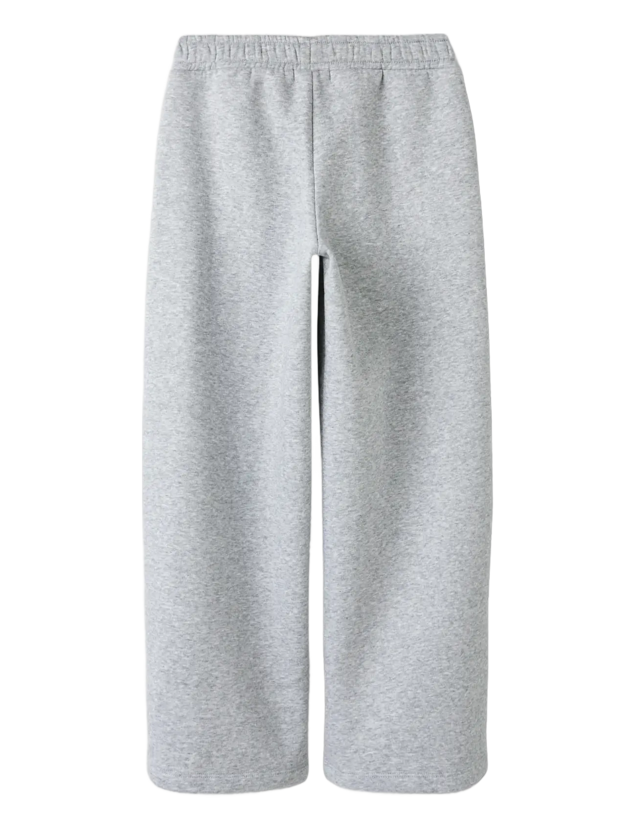 name it - NKFKARLIE WIDE PANT SWE BRU - light grey melange - 2