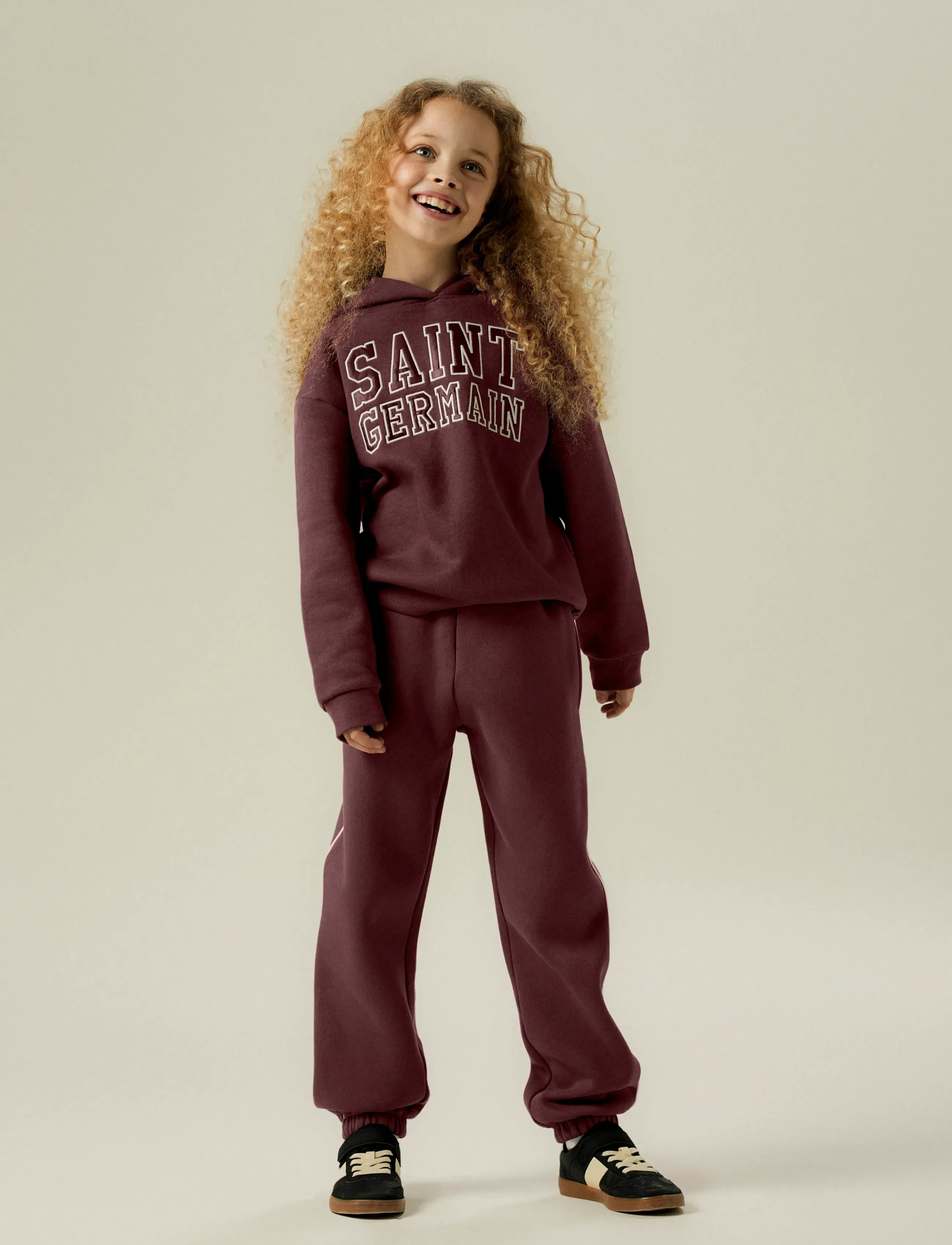 name it Nkfkarita Nreg Swe Pant Bru, Børn, Stribede Sweatpants, Brun, Str: 152
