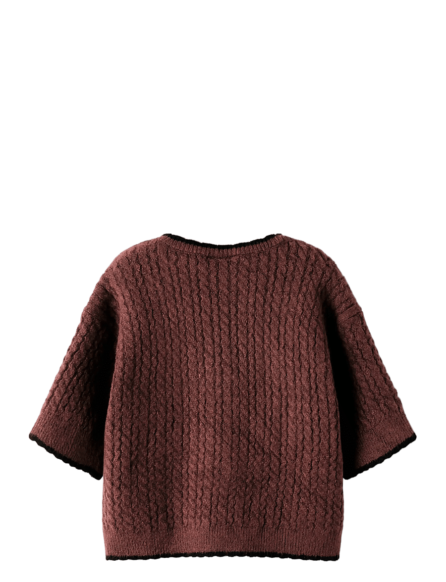 name it - NKFKIRAS SS KNIT - stickade tröjor - andorra - 2