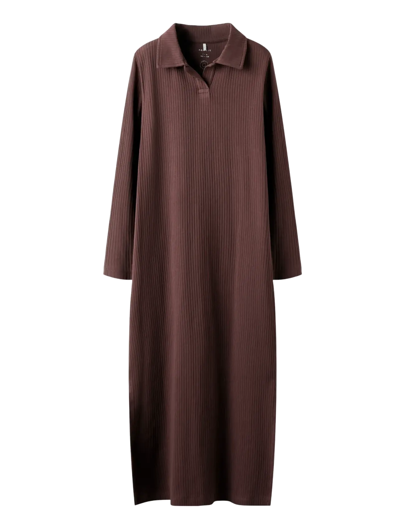 name it NKFKISSIA LS SLIM MAXI DRESS - 4 for 3 - ANDORRA / brown