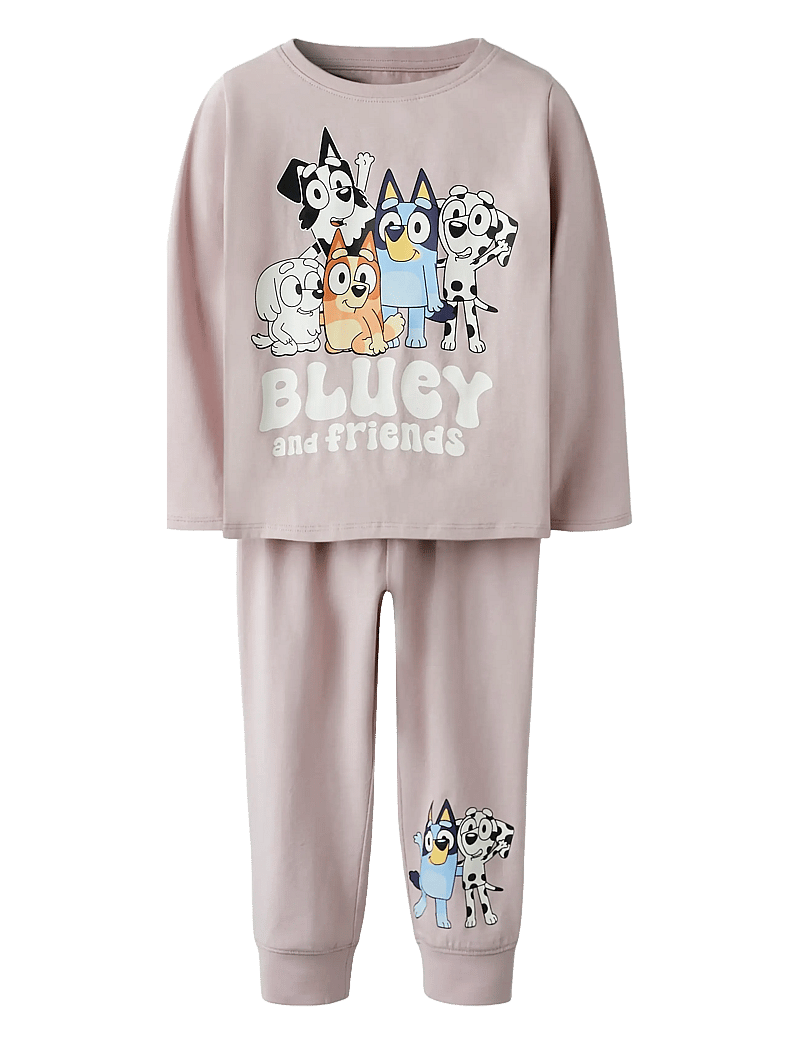 name it - NMNAMU BLUEY LS NIGHTSET SKY - pyjamasset - burnished lilac - 0