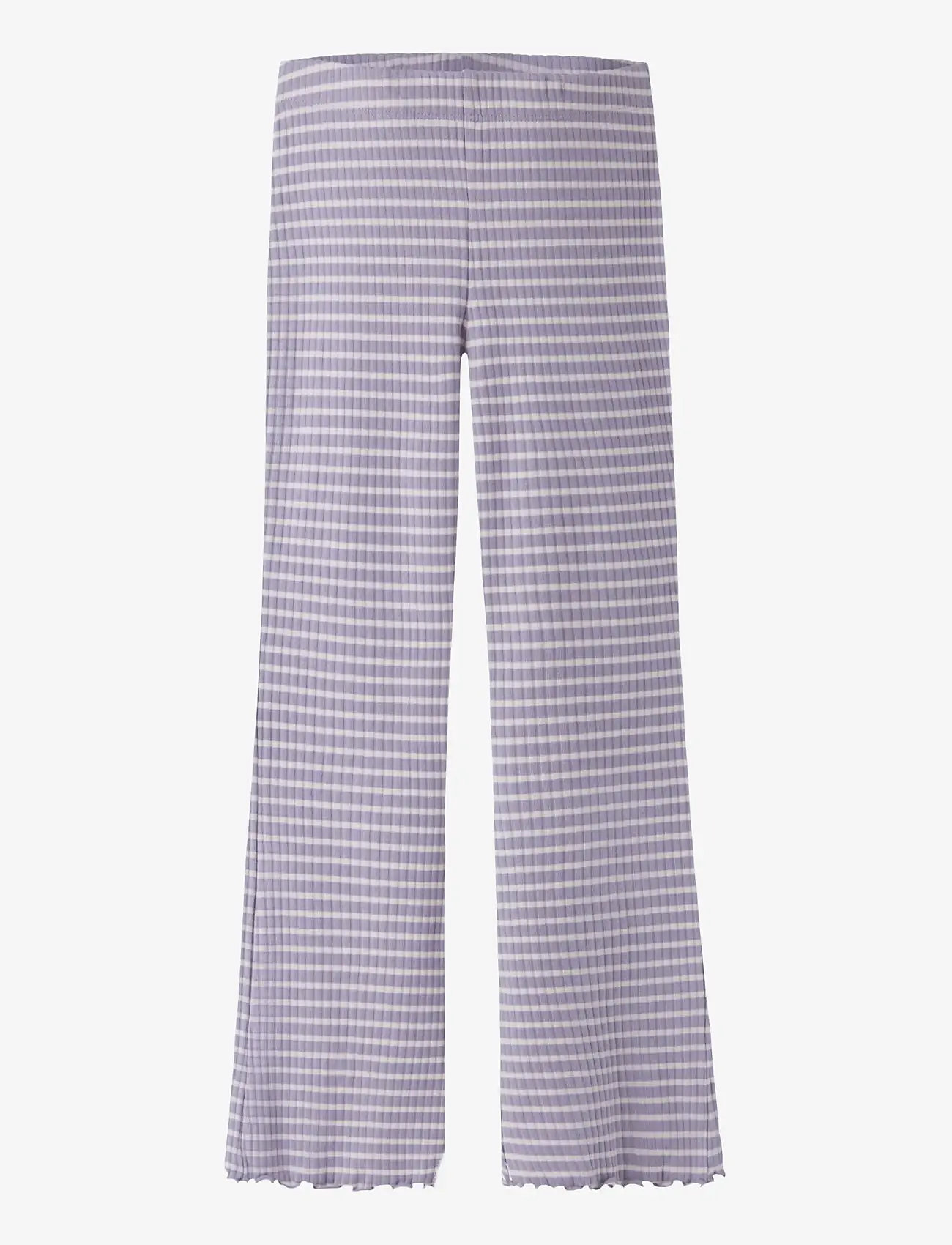 name it - NKFVEMMA FLARE PANT - utsvängda byxor - lavender gray - 1