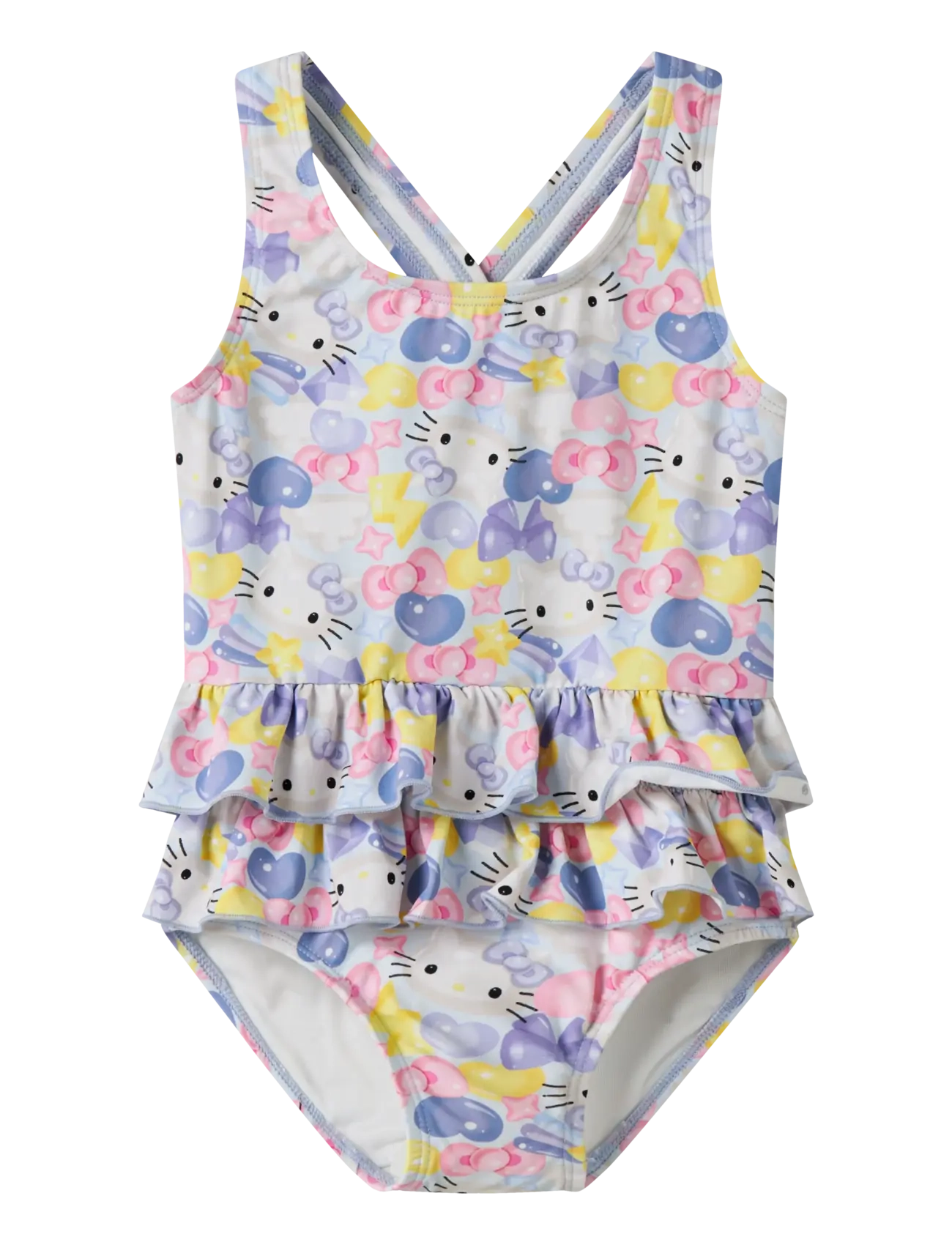NAME IT Nmfmine Hellok Badeanzug Sky Lila - 98-104 - Kinder
