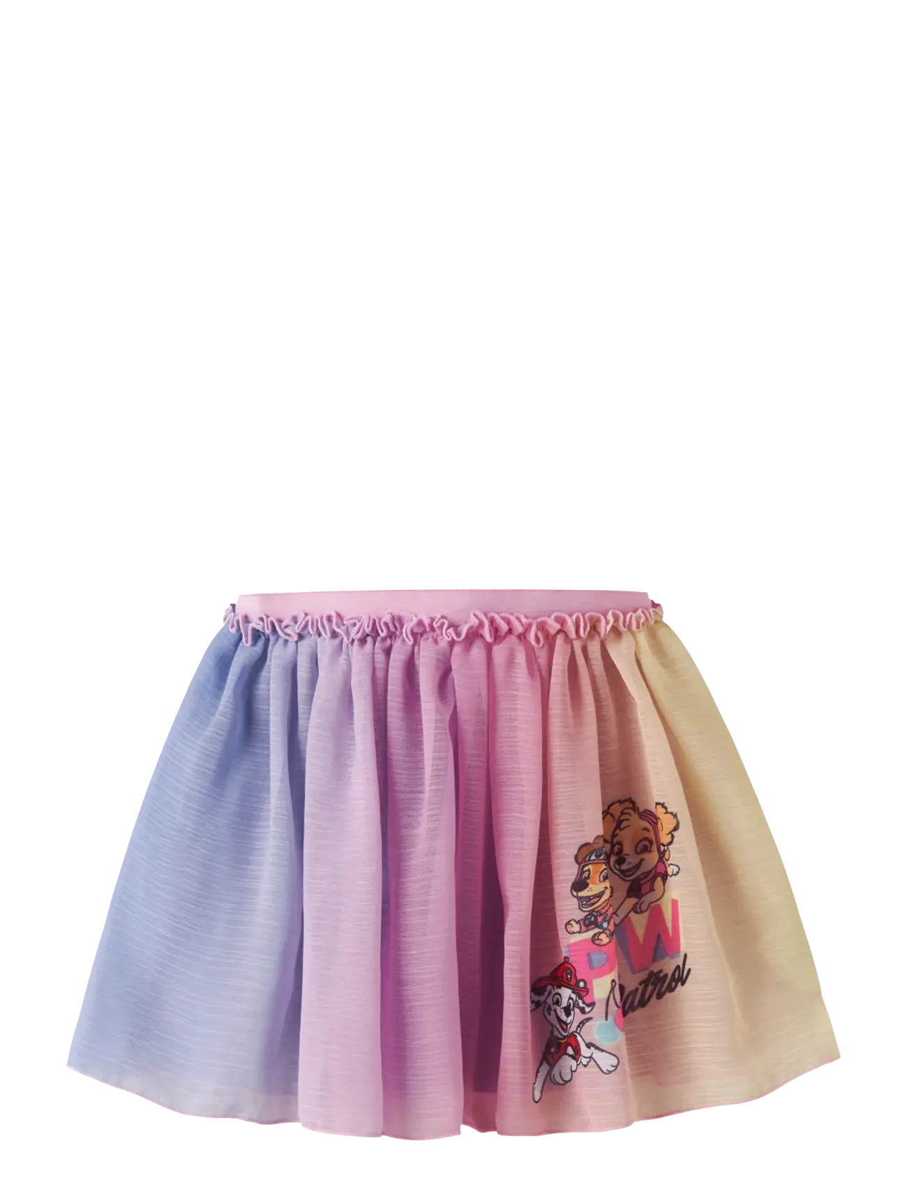 name it Nmfmasina Paw Chiffon Skirt Cplg, Børn, Paw Patrol Chiffon Nederdel, Pink, Str: 104