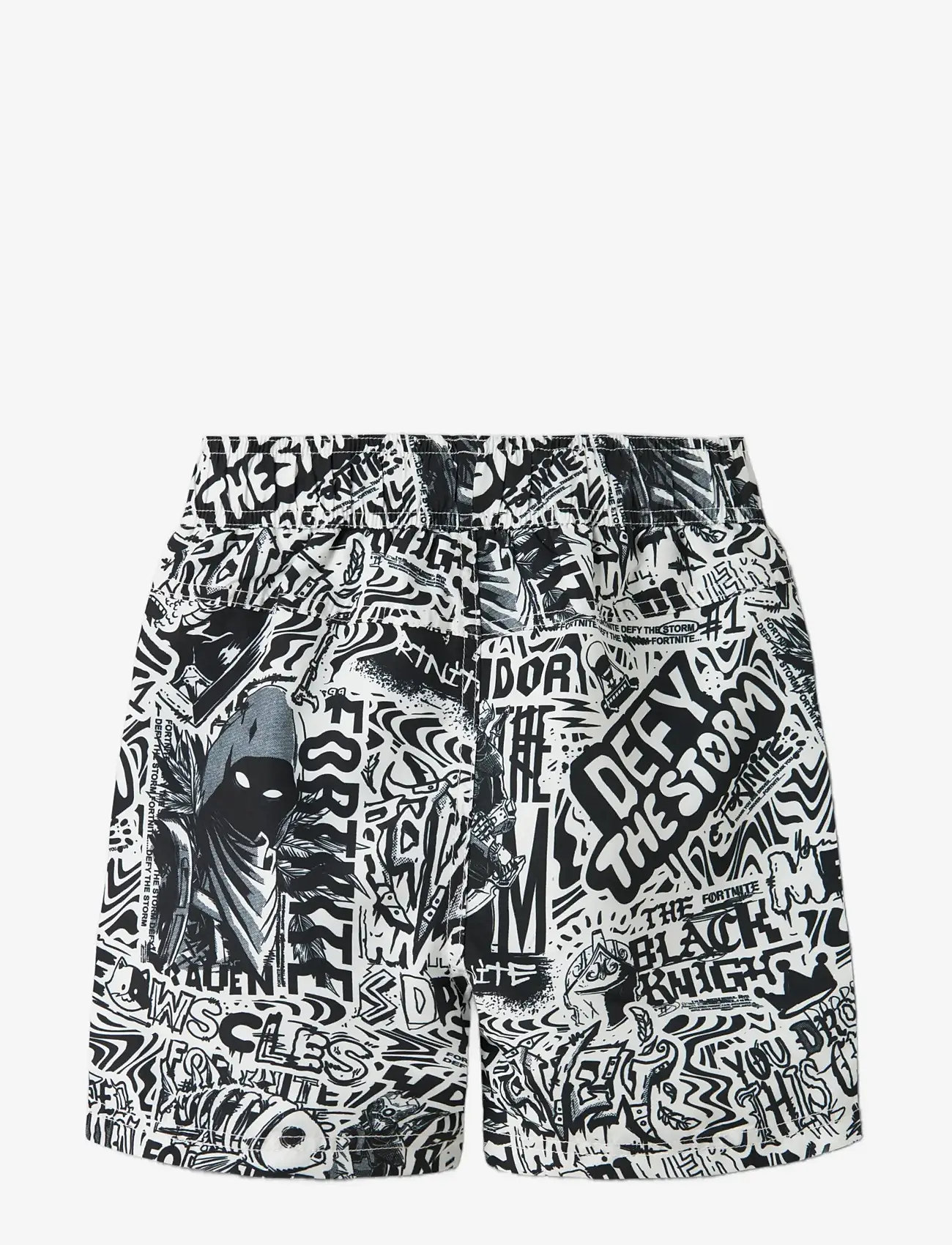 name it - NKMMARKI FORTNITE SWIMSHORTS BFU - badehosen - bright white - 1