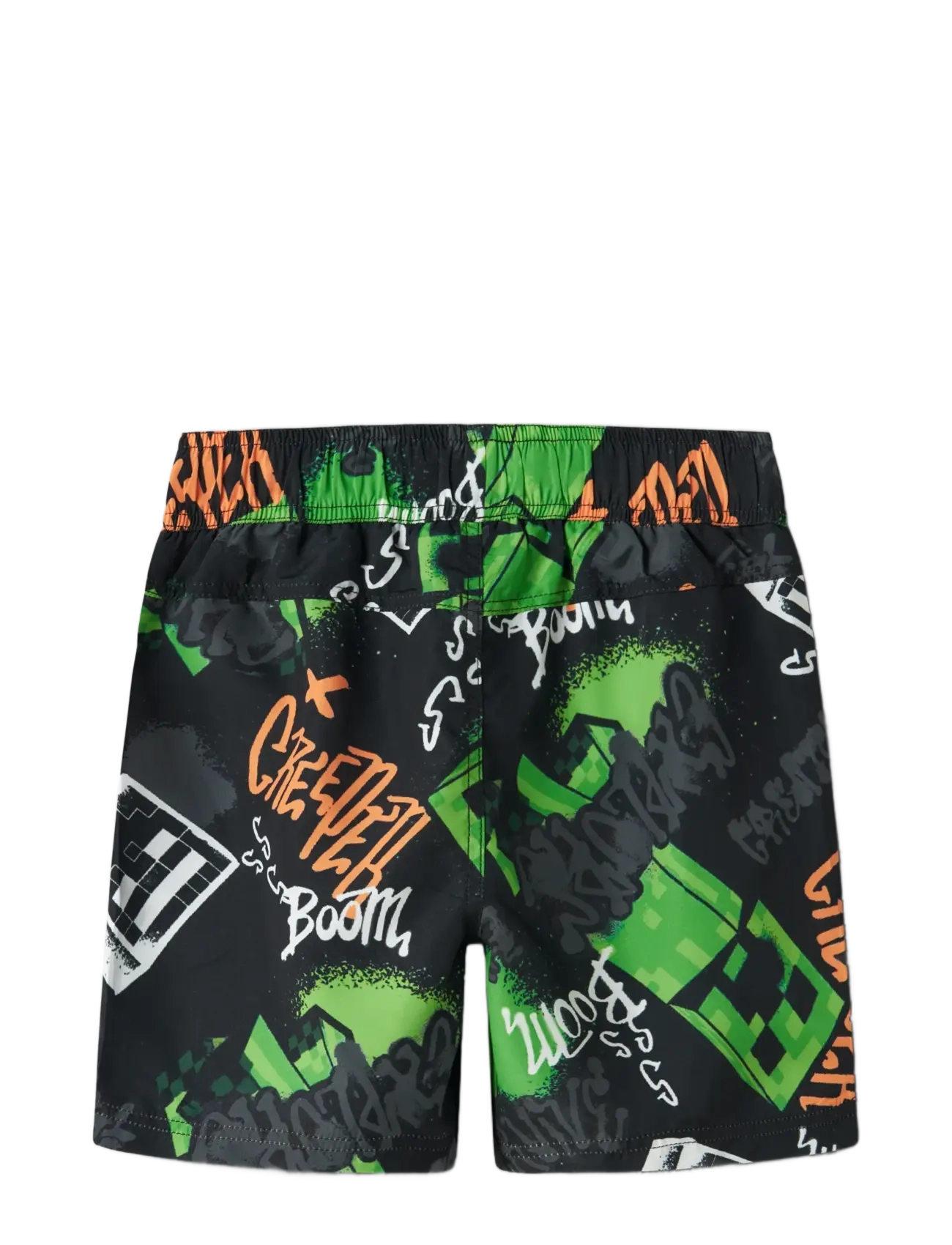 name it - NKMMIC MINECRAFT SWIMSHORTS BFU - gode sommertilbud - black - 1