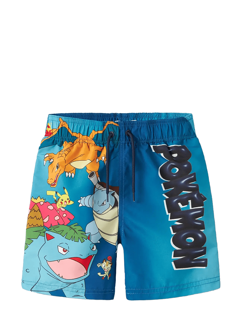 name it - NKMMANUEL POKEMON SWIMSHORTS SKY - badehosen - atomic blue - 2