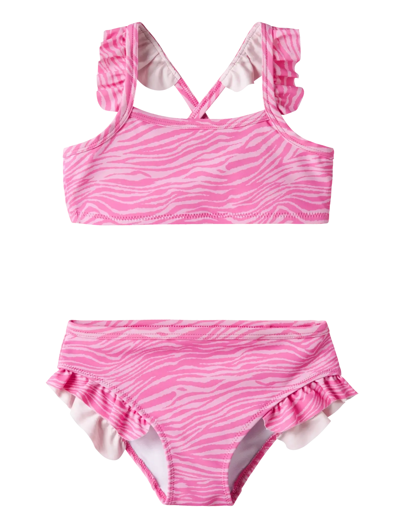 name it Nmfzanimal Bikini, 98-104, Bademode, Rosa - Bikinis, Kinder