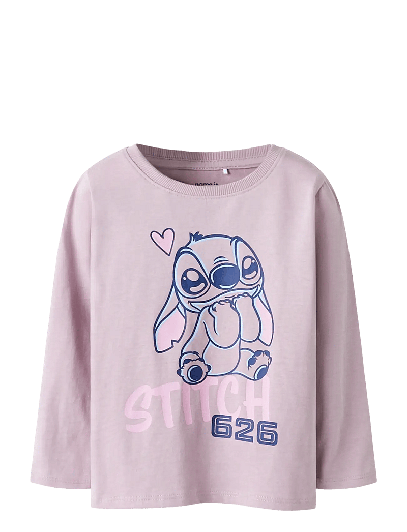 name it - NMFVOSLA STITCH LS TOP WDI - langærmede t-shirts - keepsake lilac - 0