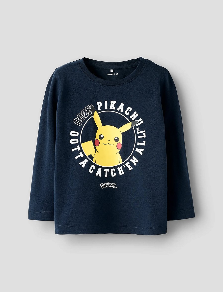 name it - NMMVOSRIC POKEMON LS TOP SKY - langærmede t-shirts - navy blazer - 0