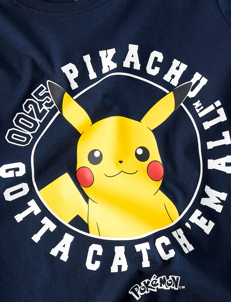 name it - NKMVOSRIC POKEMON LS TOP SKY - långärmade t-shirts - navy blazer - 3