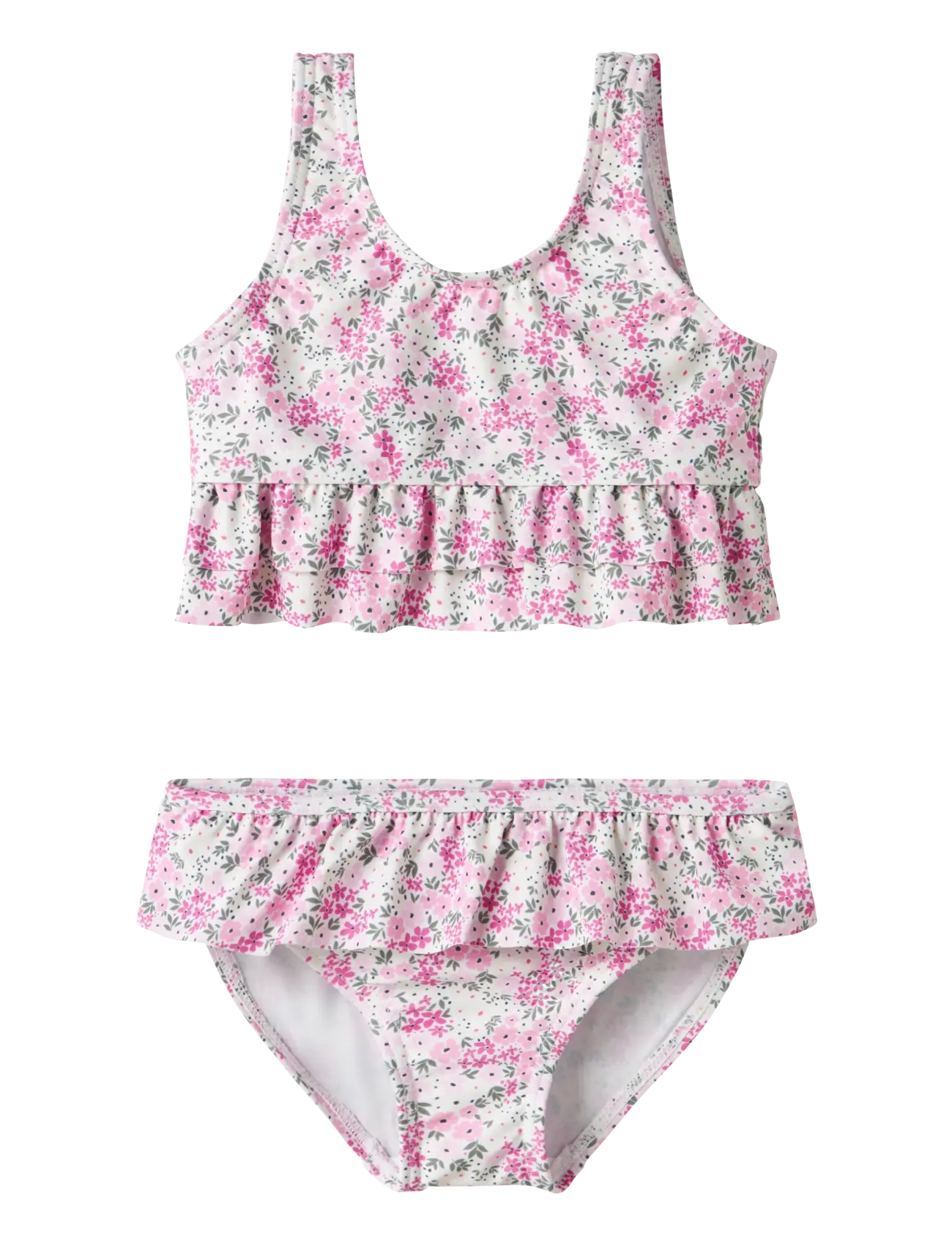 name it NMFZOLEA BIKINI - Bikinis - BRIGHT WHITE / pink/rose